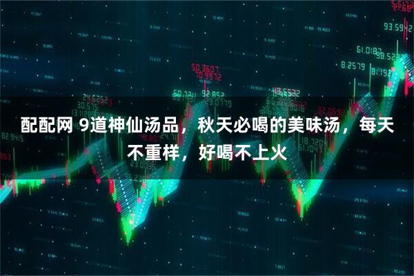 配配网 9道神仙汤品，秋天必喝的美味汤，每天不重样，好喝不上火